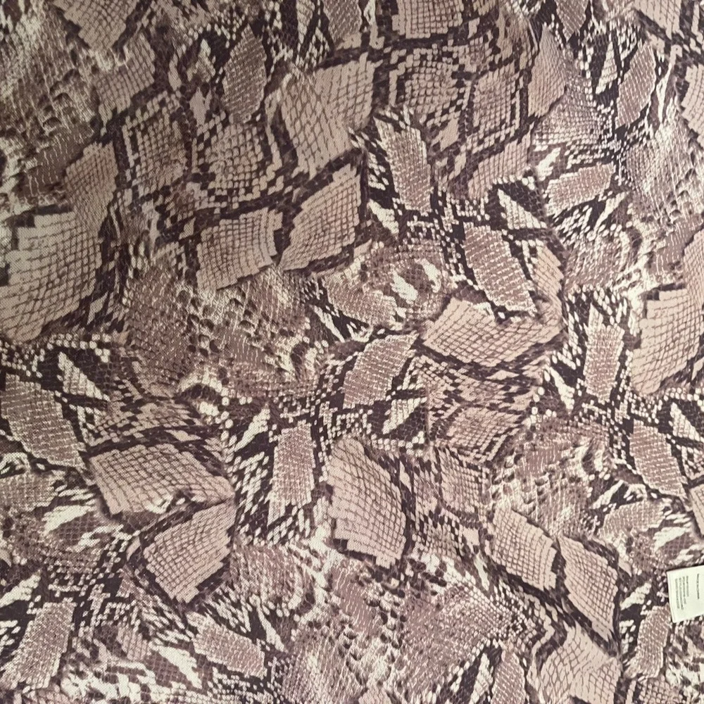 Good American Snakeskin Print beach/Pool Wrap Skirt Sz 0–4 Gray Taupe Tie Waist - Picture 8 of 8
